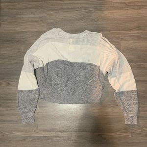 Garage cropped knit colour block sweater- US size small